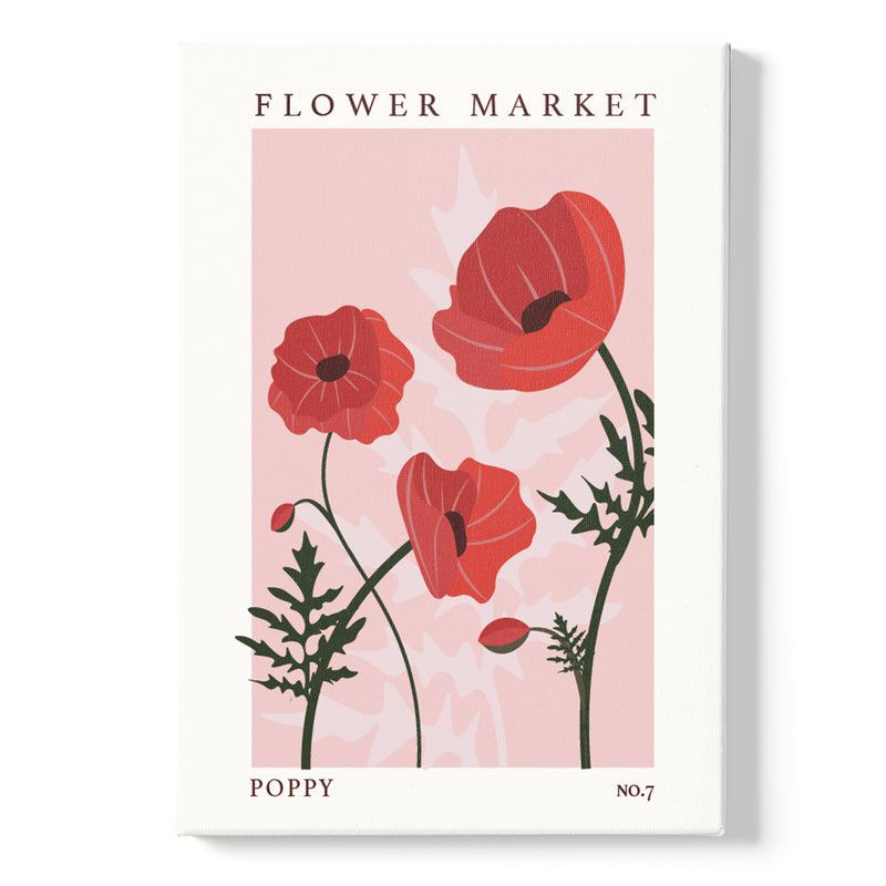 Flower Market Poppy NO.7 | Canvas