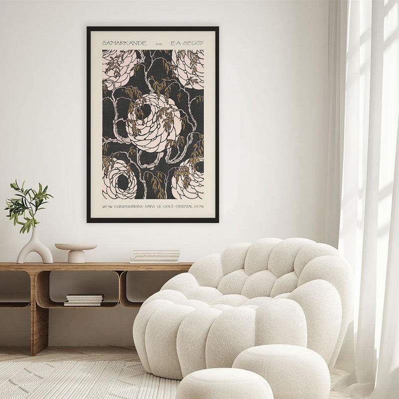 Emile-Alain Séguy - Flower pattern Art Deco III - Walljar