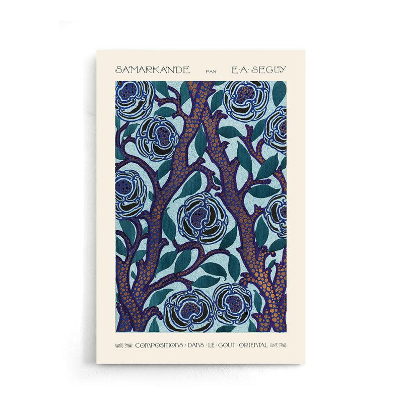 Emile-Alain Séguy - Flower pattern Art Deco VI - Walljar