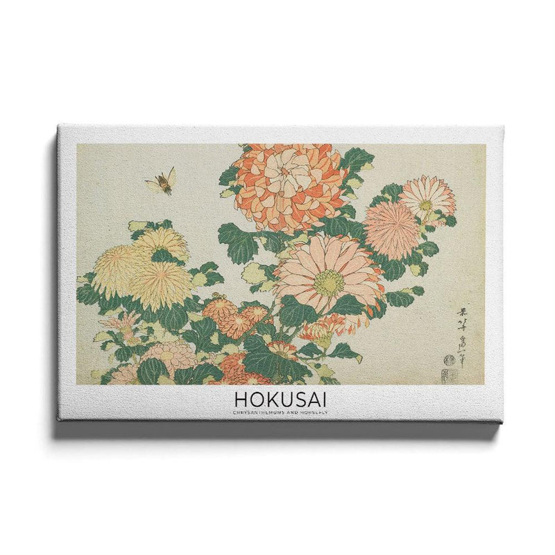 Hokusai - Chrysanthemums and Horsefly - Walljar