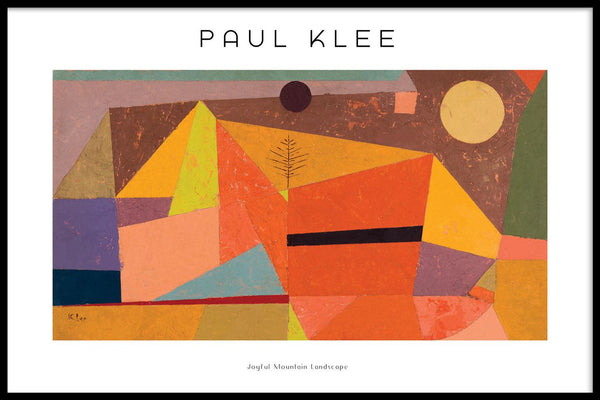 Paul Klee - Joyful Mountain Landscape - Walljar