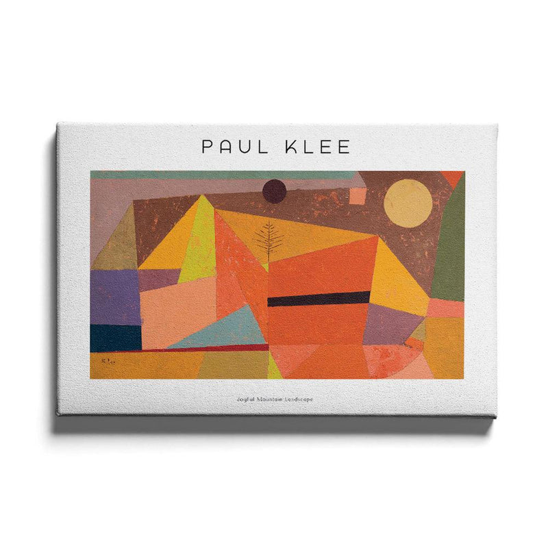 Paul Klee - Joyful Mountain Landscape - Walljar