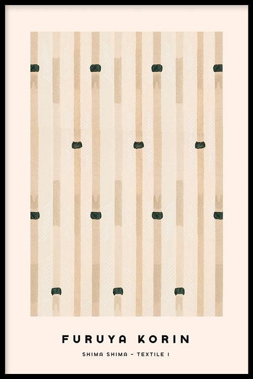 Furuya Korin Shima Shima - Japanese textile I - Walljar