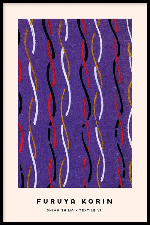 Shima Furuya Korin Shima - Japanese textile VII - Walljar