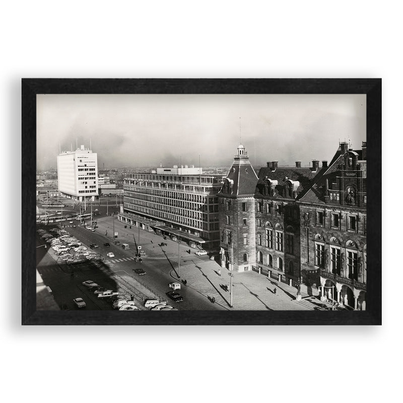 De Coolsingel 1961 Zonder Witrand I Poster I Vintage foto's Rotterdam I Walljar I