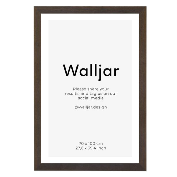 Terugroepen surfen dok Houten Fotolijst Walnoot - 70 x 100 cm bestellen | Walljar.com