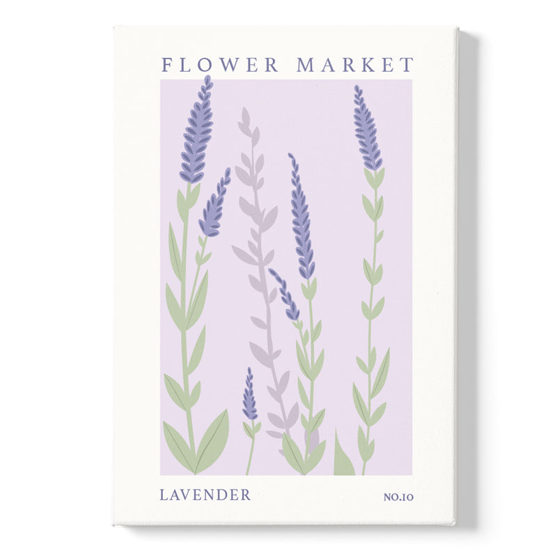 Flower Market Lavender NO.10 | Canvas