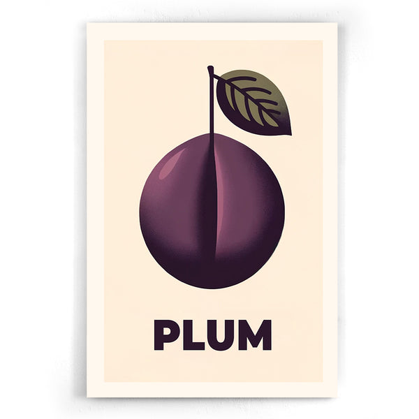 Plum fruit Poster Walljar