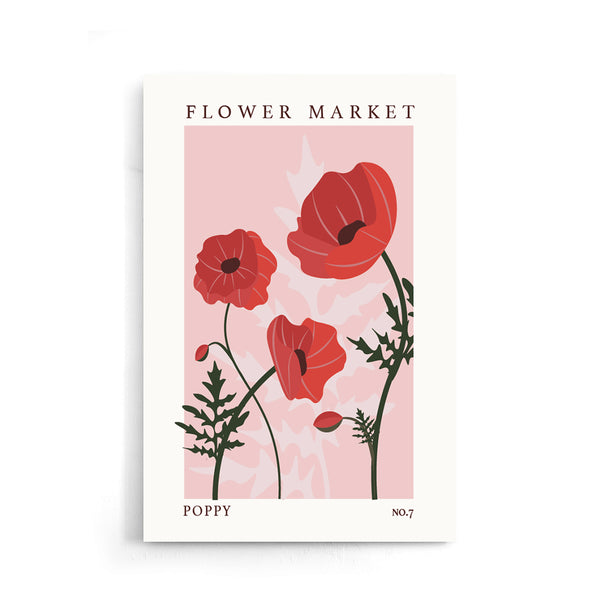 Flower Market Poppy NO.7 | Poster 