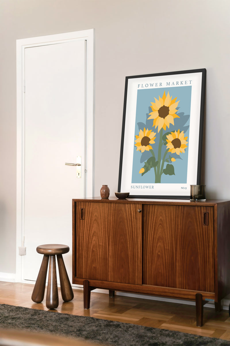 Flower Market Sunflower NO.9 | Mocup Ruimte | Poster