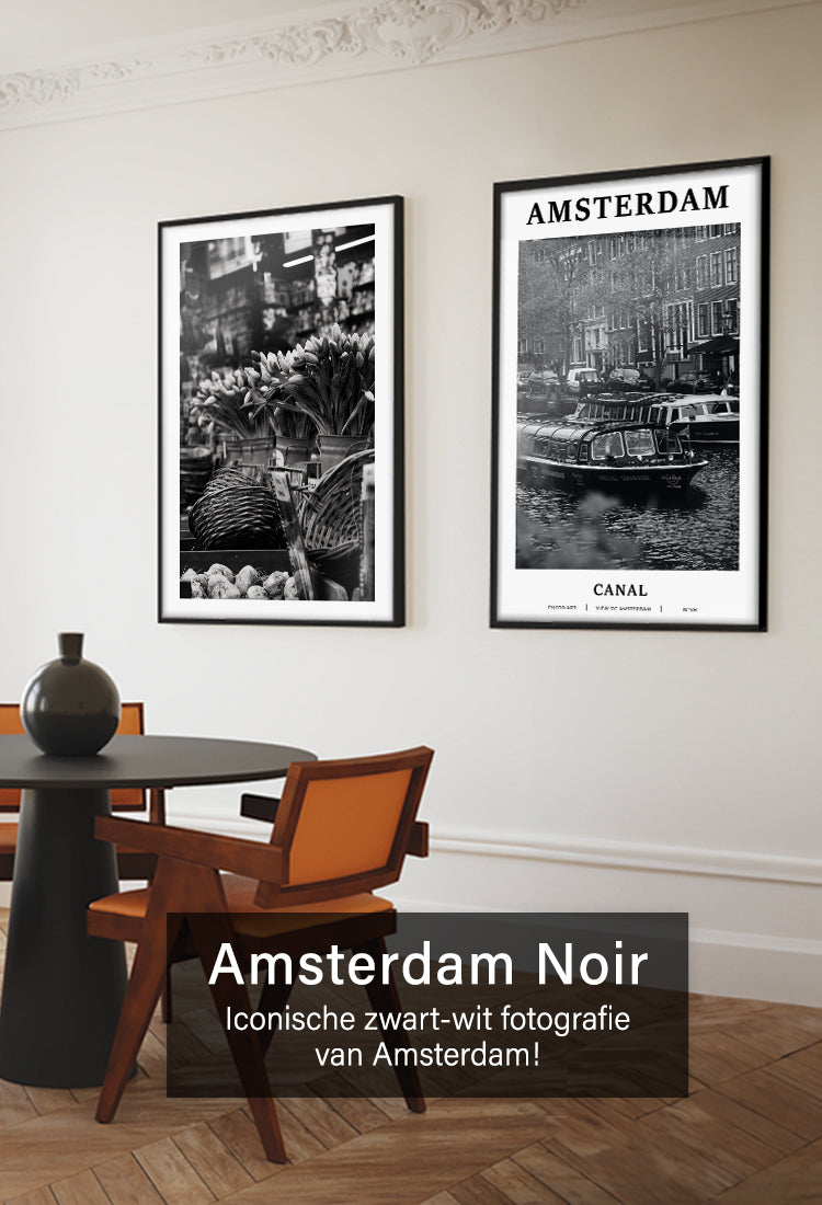 Amsterdam Noir collectie I zwart-wit fotografie I Walljar.com I Posters