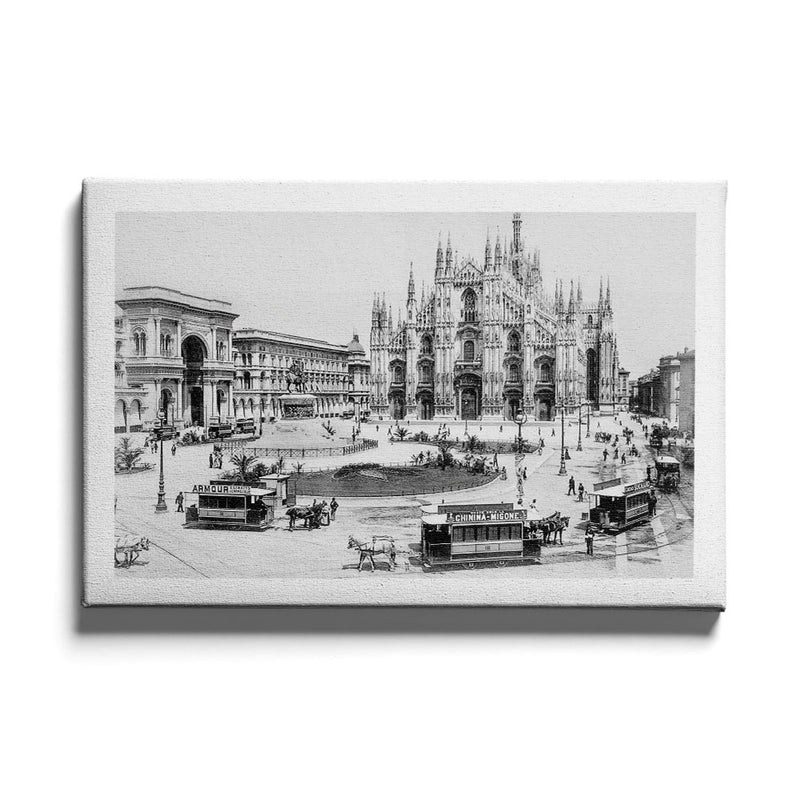 Bella Milano Piazza del Duomo l canvas - Walljar