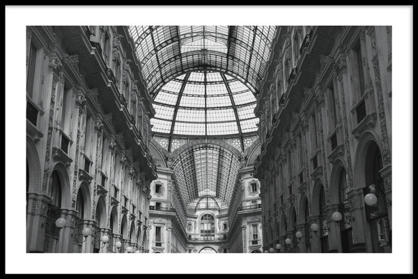 Bella Milano Galleria Vittorio Emanuele ll poster met lijst - Walljar