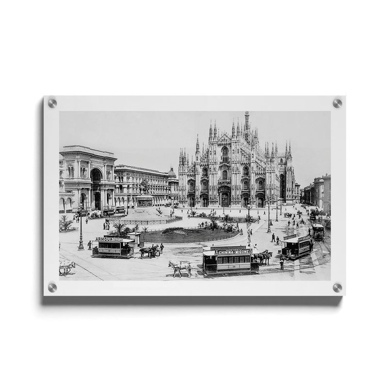 Bella Milano Piazza del Duomo l plexiglas - Walljar