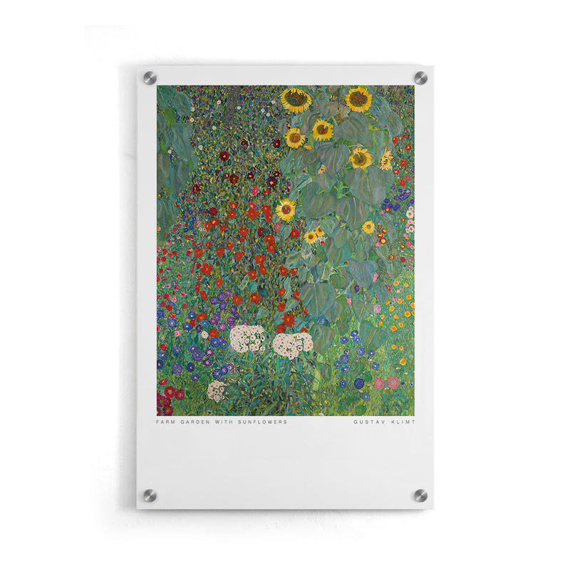 Gustav Klimt - Jardin de ferme avec tournesols