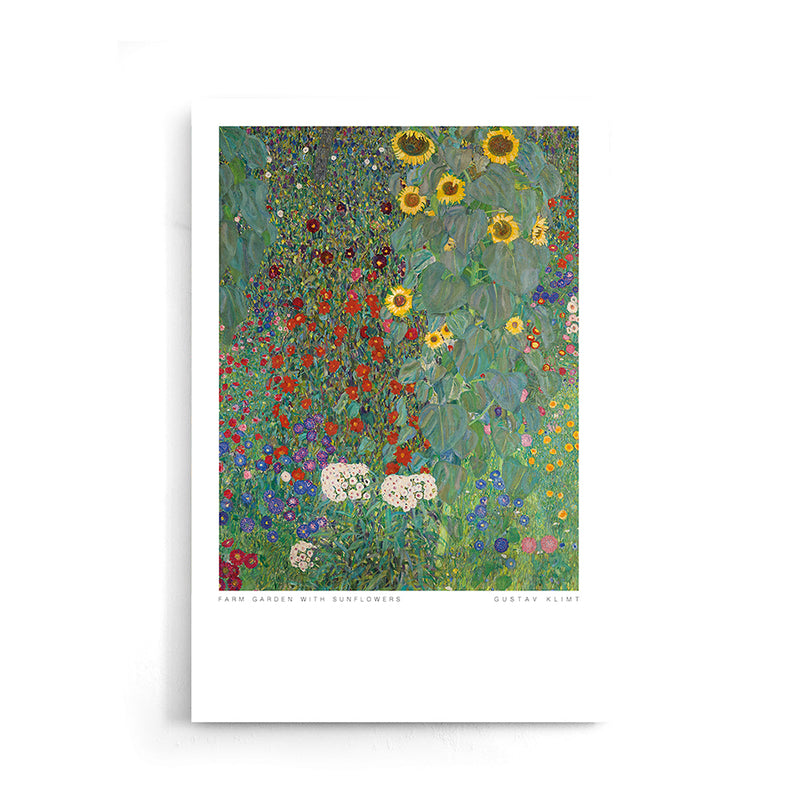 Gustav Klimt - Jardin de ferme avec tournesols