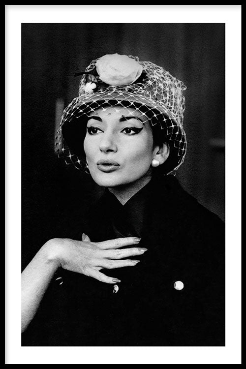 Bella Milano Maria Callas lll poster met lijst - Walljar