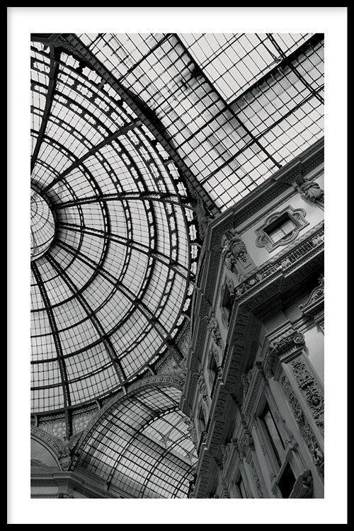 Bella Milano Galleria Vittorio Emanuele lll poster met lijst - Walljar
