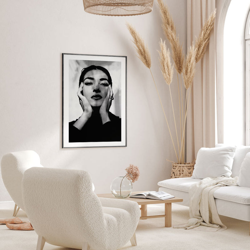 Bella Milano Maria Callas ll poster met lijst - Walljar