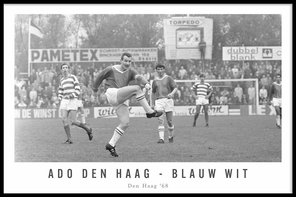 Affiche de La Haye de ADO Den Haag - Blue White '68 commander