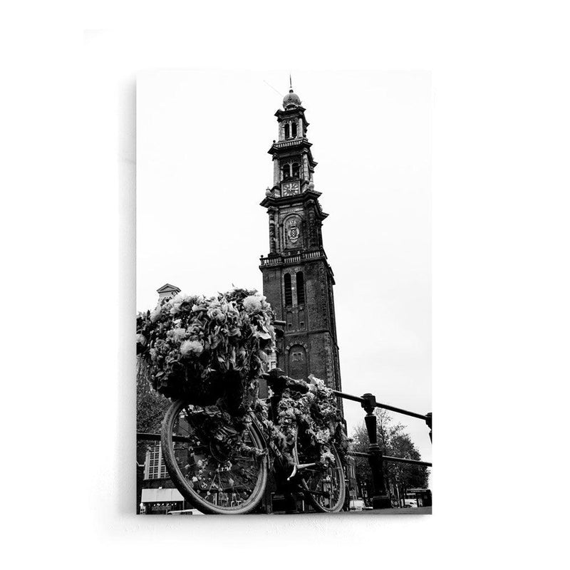 Blooming Bicycle & Westertoren - Walljar