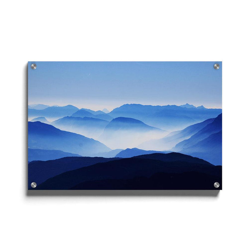 Mist landschap poster