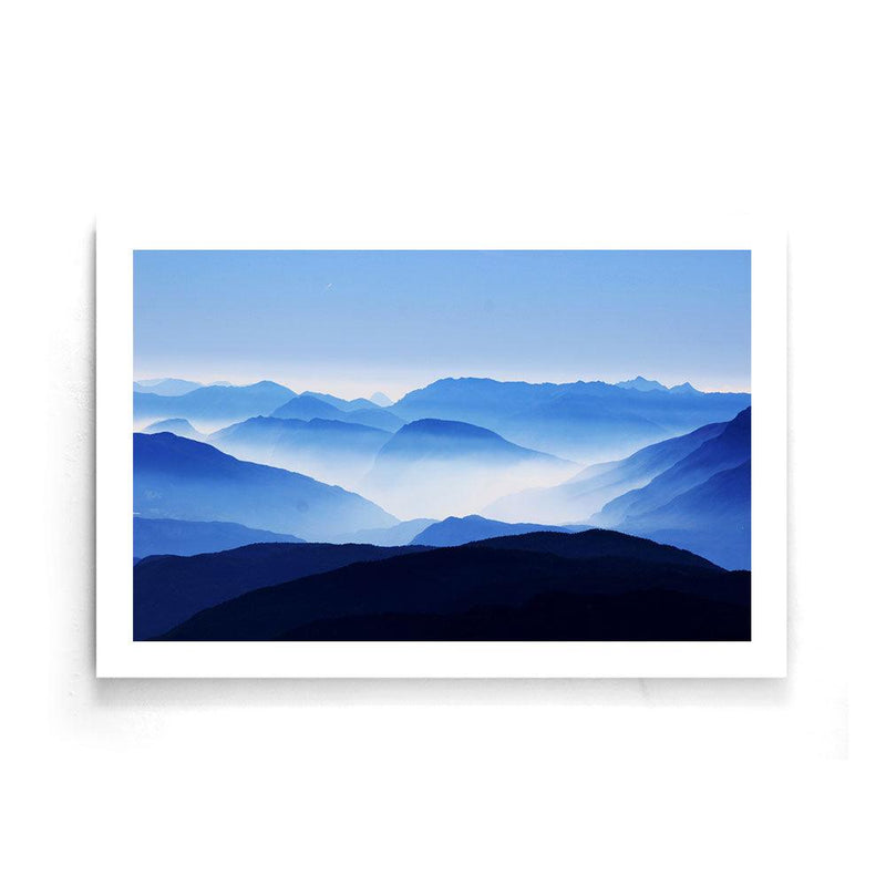 Mist landschap poster