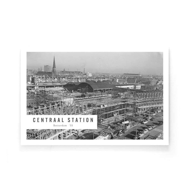 Centraal Station Rotterdam '55 Canvas