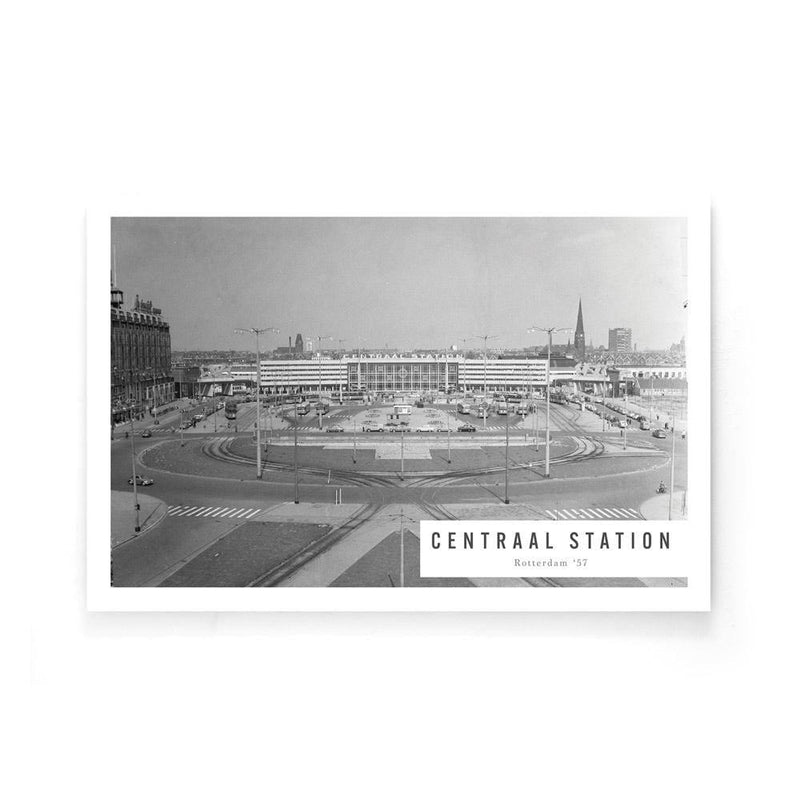 Centraal Station Rotterdam '57 poster