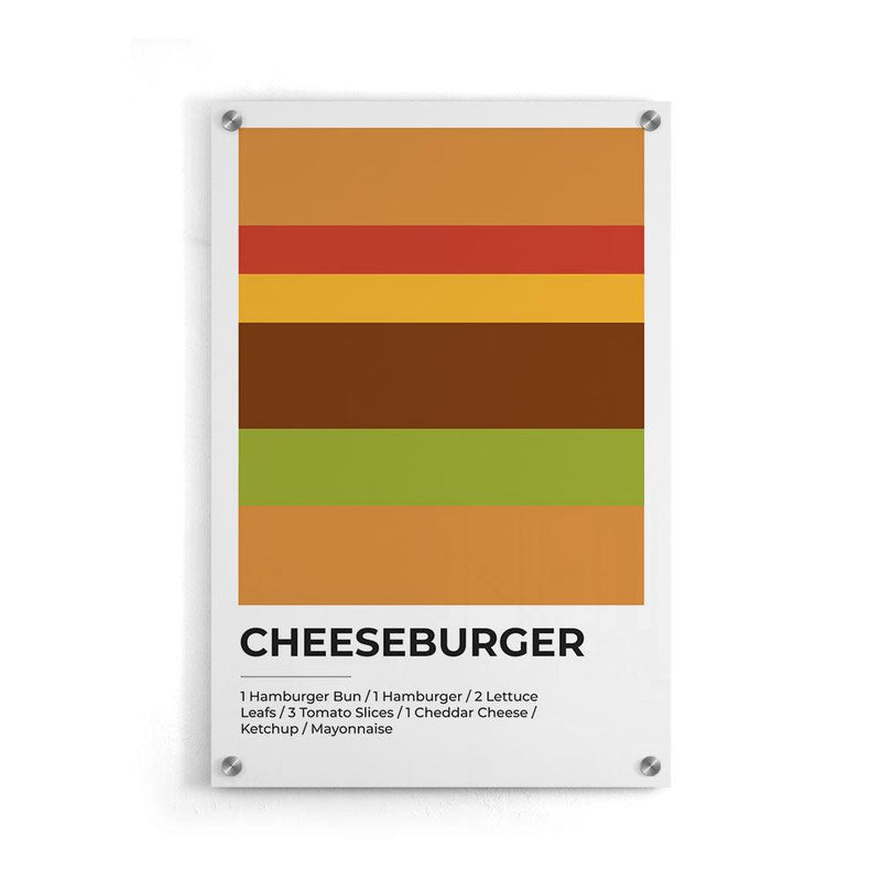 Cheeseburger Abstract - Walljar