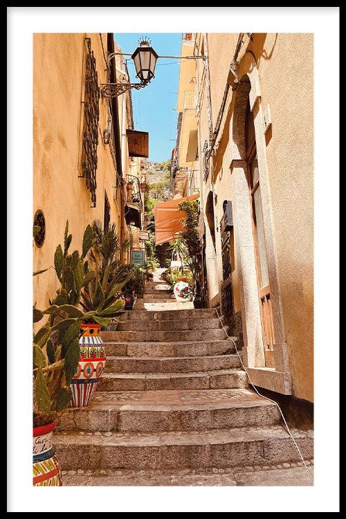 Colourful Staircase - Walljar