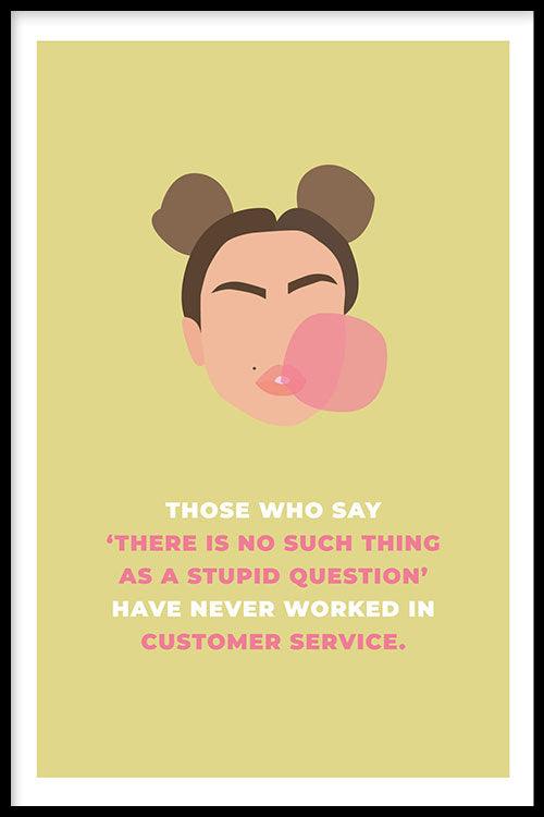 Customer service poster