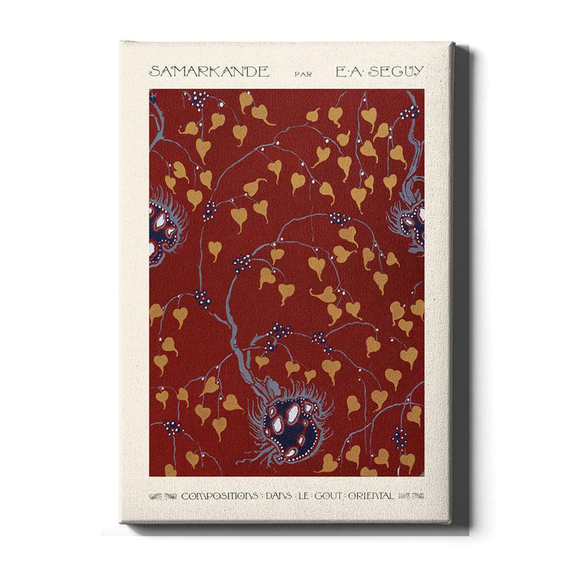 Emile-Alain Séguy - Art Nouveau Flower pattern I - Walljar