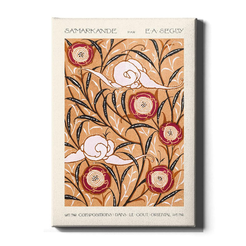 Emile-Alain Séguy - Art Nouveau Flower pattern II - Walljar