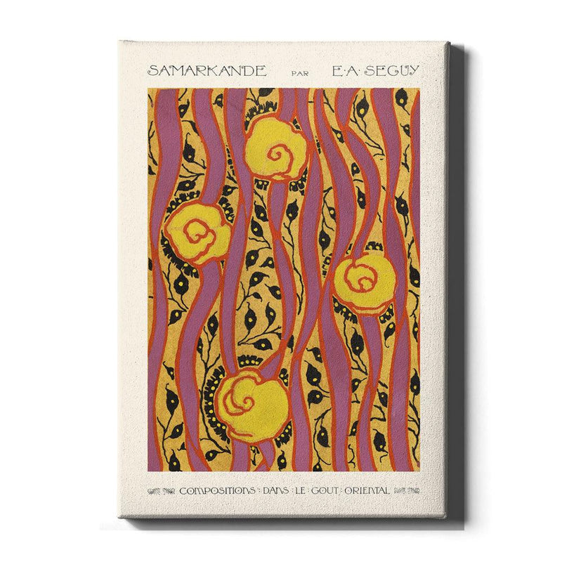 Emile-Alain Séguy - Flower pattern Art Deco I - Walljar