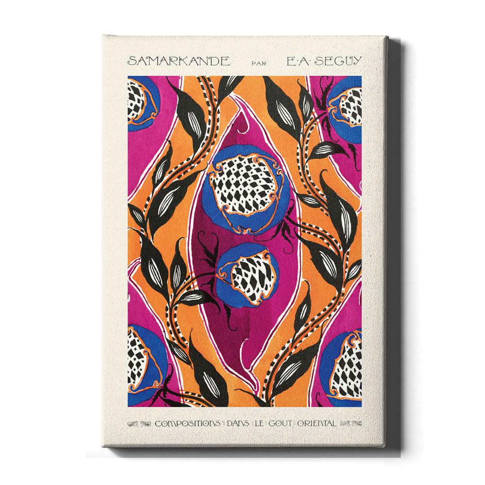 Seguy Pattern Emile-Alain Séguy - Flower pattern Art Nouveau II poster bestellen