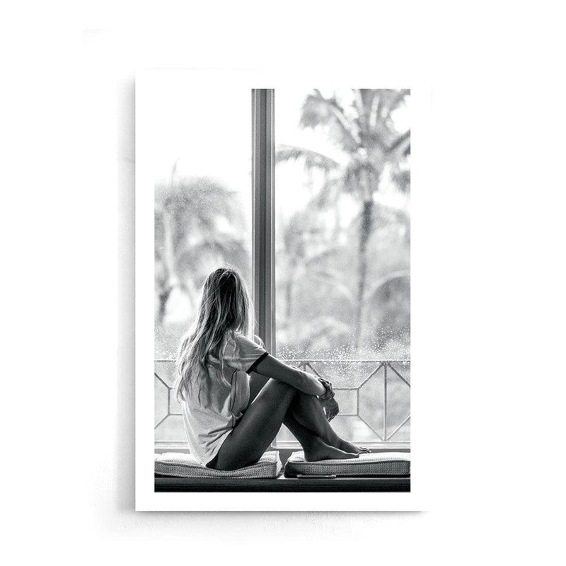 Girl in window poster