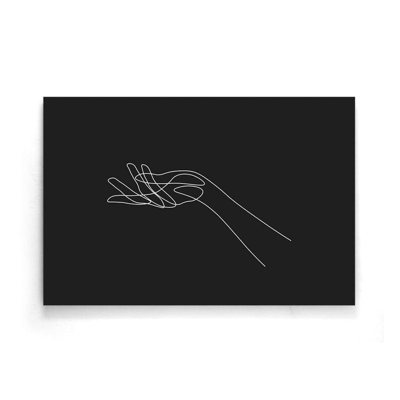Hand Line Art poster - Walljar