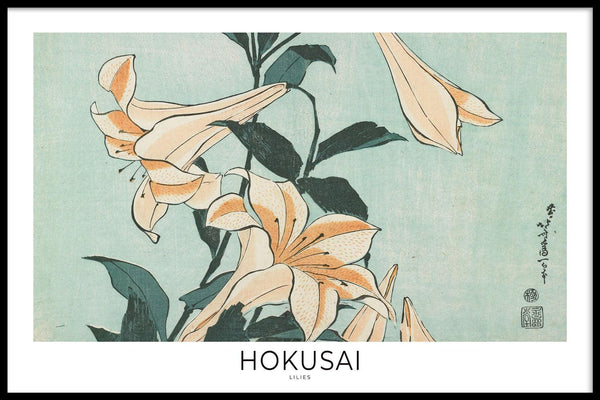 Hokusai - Lilies - Walljar