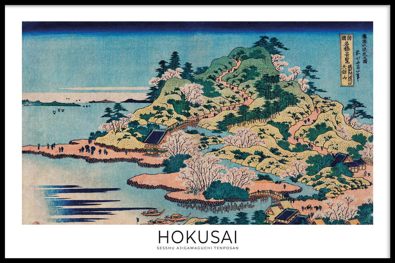 Hokusai - Sesshu Ajigawaguchi Tenposan - Walljar