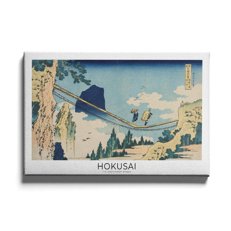 Hokusai - The Suspension Bridge - Walljar