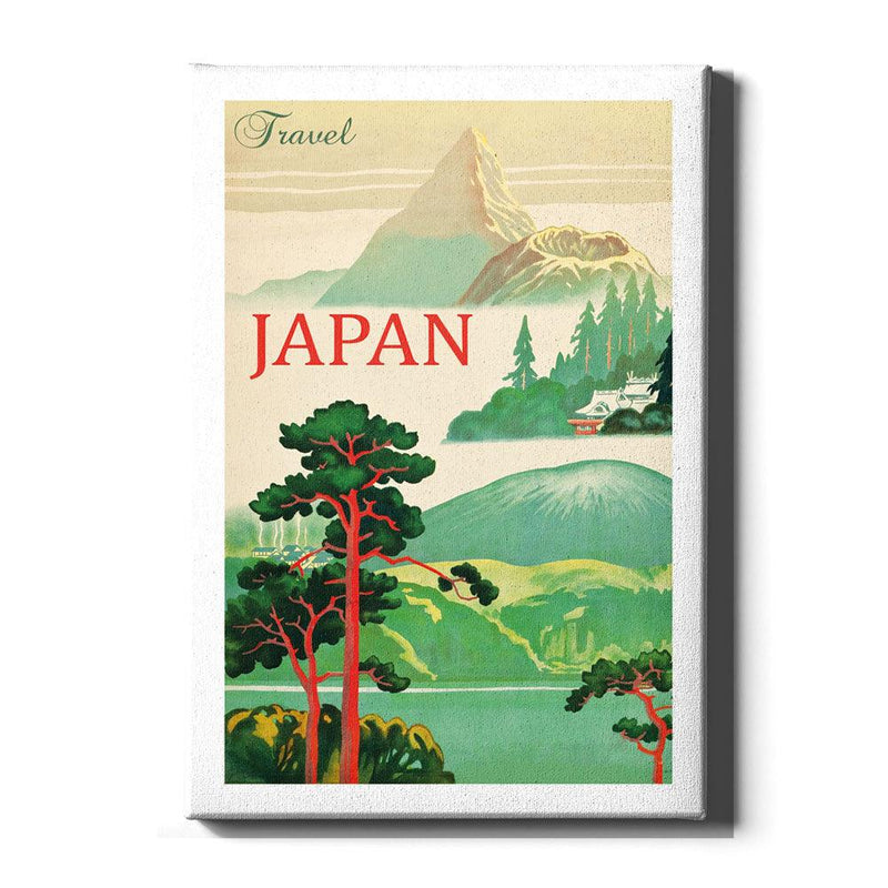 Japan Landschap Vintage - Walljar