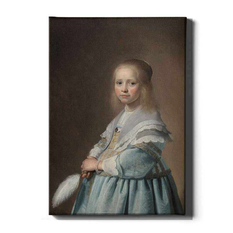 Johannes Cornelisz - Portret van een meisje in het blauw - Walljar