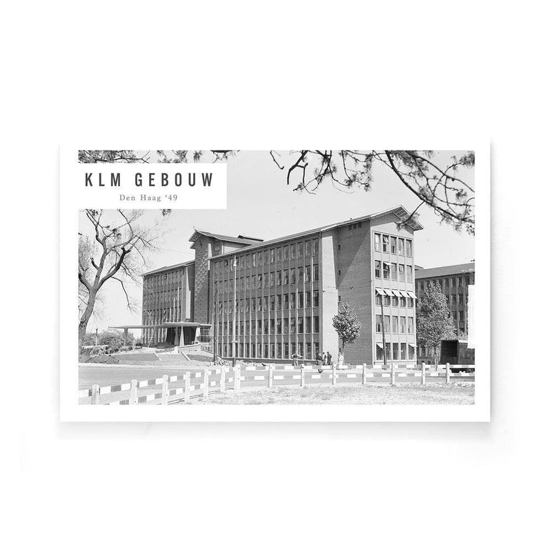 KLM gebouw '49 op poster
