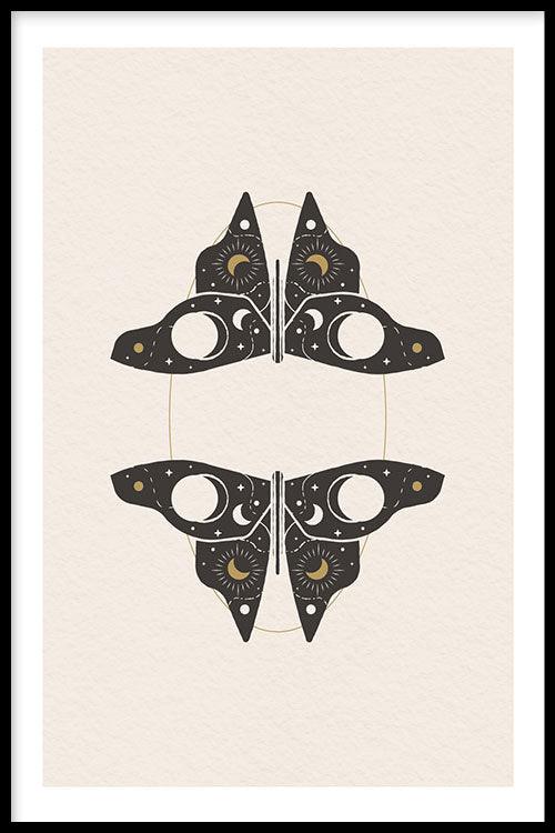 Moonstar Butterfly poster