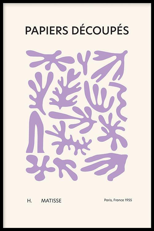 Matisse III - Paars - Walljar