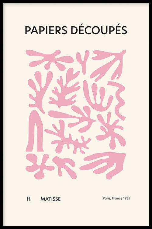 Matisse III - Roze - Walljar