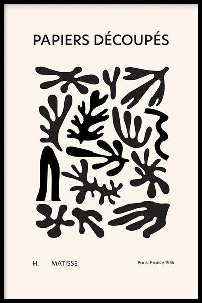 Matisse III - Zwart - Walljar