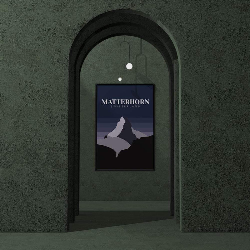 Matterhorn Switserland Night II poster - Walljar