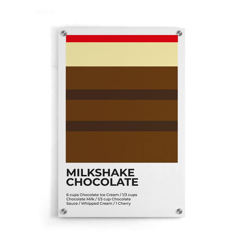 Milkshake Abstract - Walljar